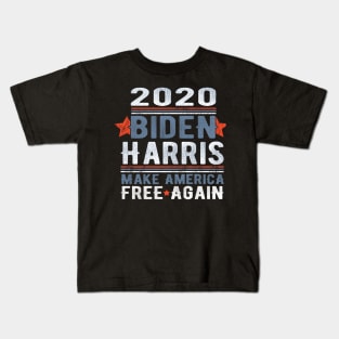 2020 Biden Harris Make America Free Again Motive Kids T-Shirt